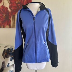 Pearl Izumi Fly Softshell Running Jacket With Hood Dazzling Blue Size Medium